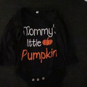 Halloween/fall baby onesie